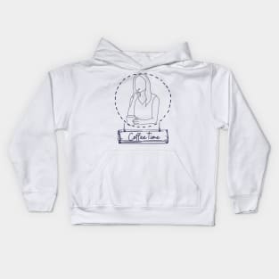 Coffee Give Me Power Kids Hoodie